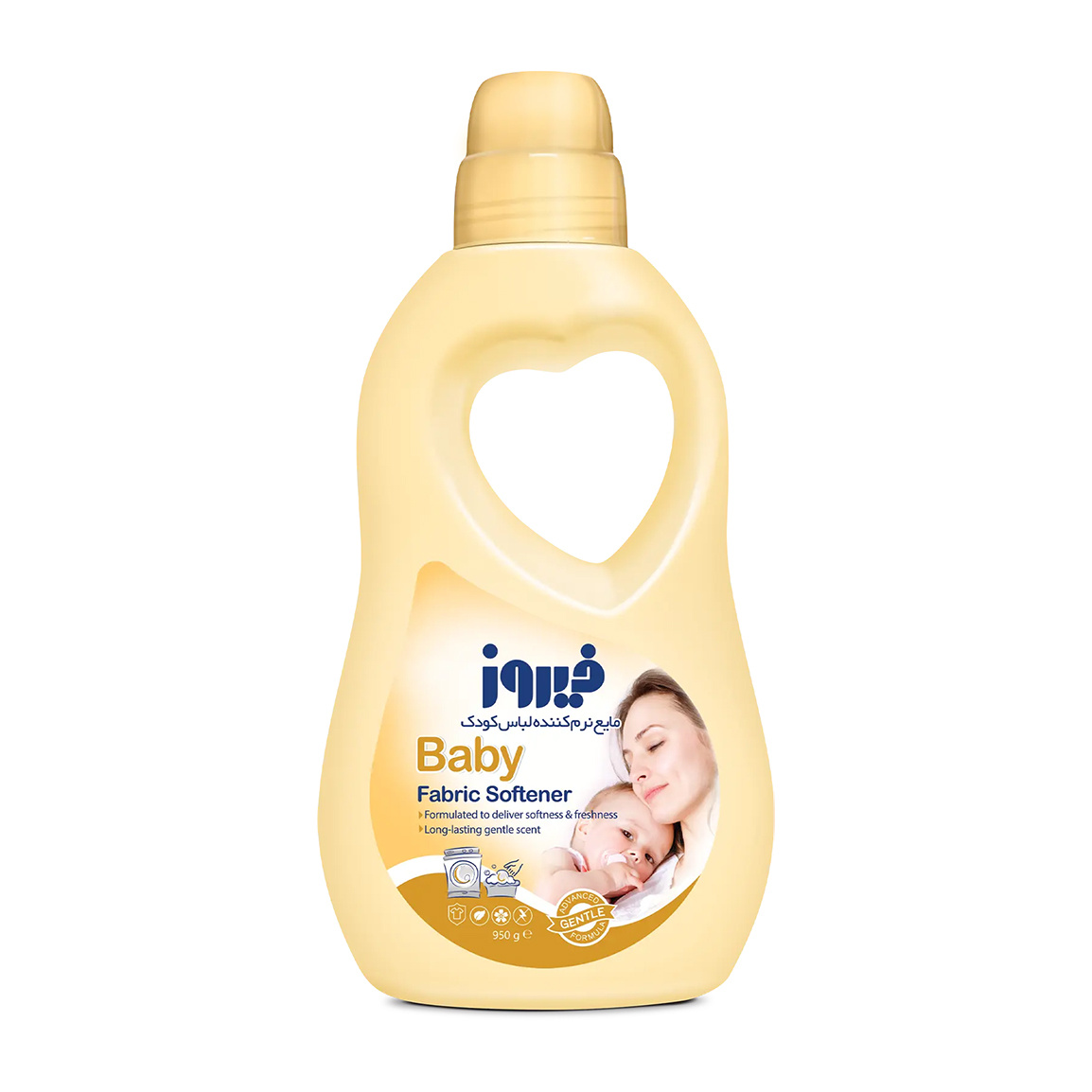 مایع نرم کننده لباس کودک طلایی 1000گرم Firooz Golden Fabric Softener For Baby 1000g