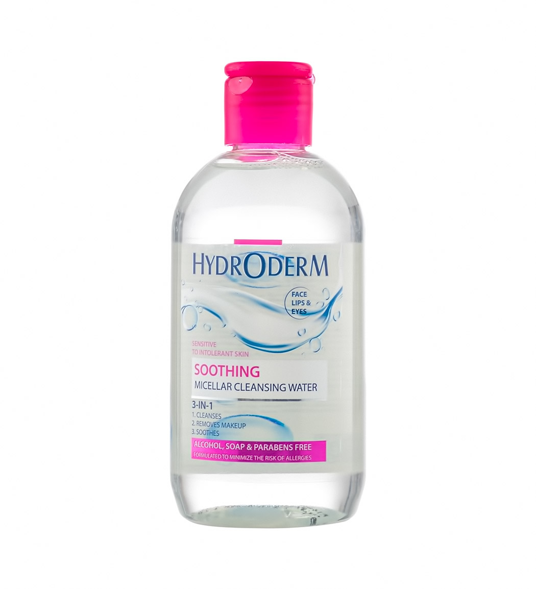 میسلار واتر 3 در 1 Soothing  پوست حساس و تحریک پذیر Hydroderm Soothing Micellar Water For Sensitive Skins