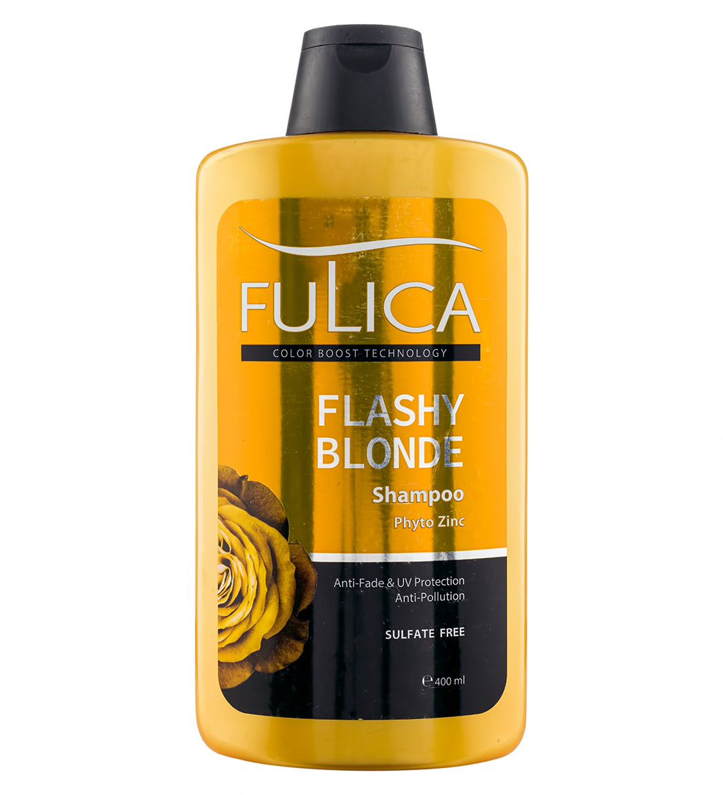 شامپو تثبیت کننده و محافظ موهای بلوند فاقد سولفات 400 میل Fulica Shampoo Flashy Blonde 400ml