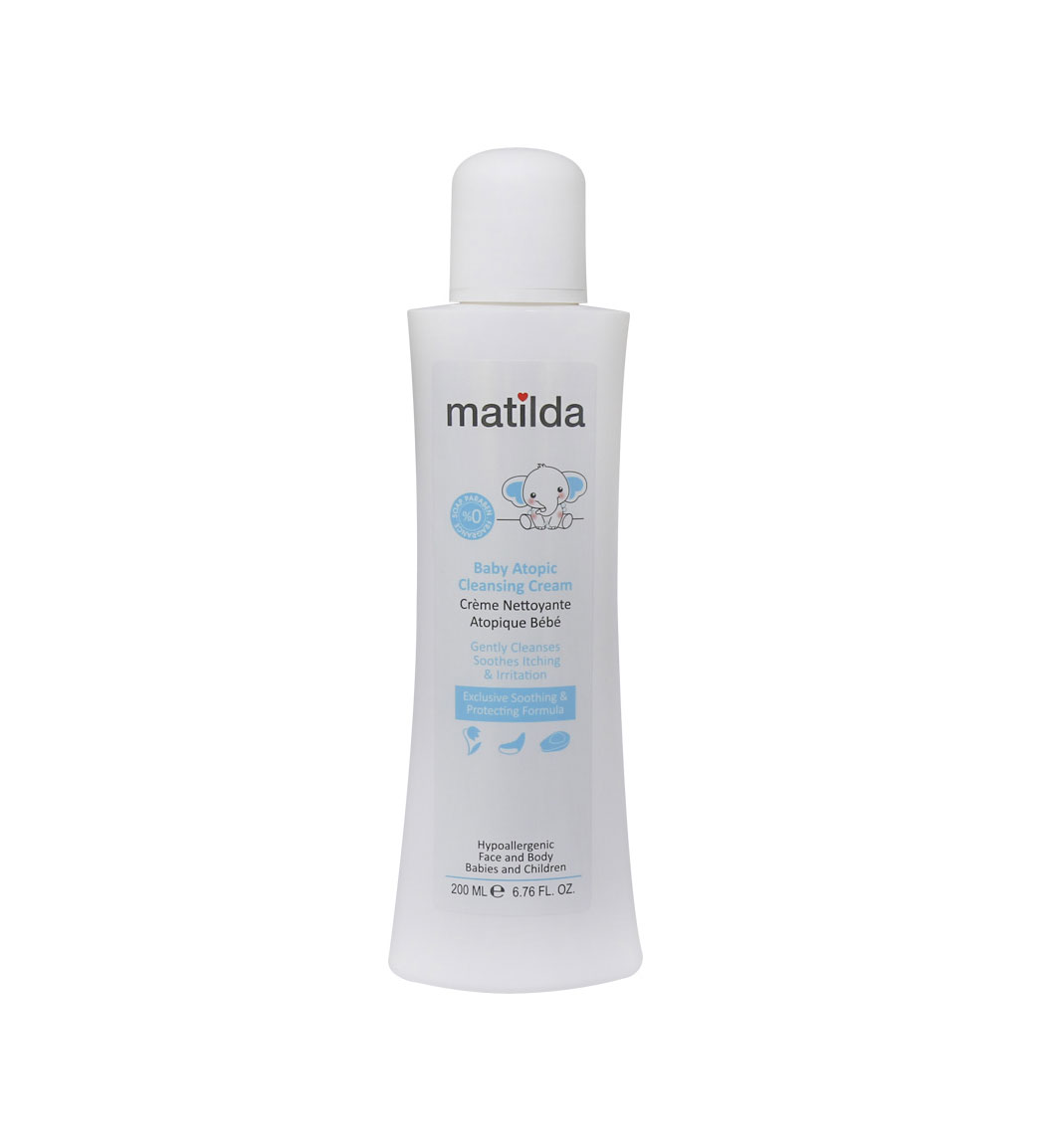 شوینده کرمی آتوپیک کودک حجم 200 میلی لیتر Matilda Baby Atopic Cleansing Cream 200 ml