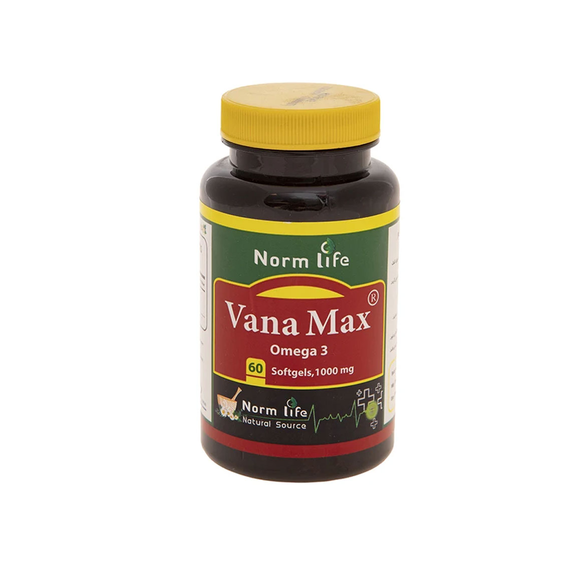 کپسول امگا 3 مدل Vana Max بسته 60 عددی Norm Life Vana Max omega 3 capsules pack of 60