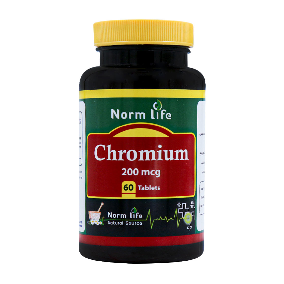 قرص کرومیوم 200 میکروگرم بسته 60 عددی Norm Life Chromium 200 Mcg 60 Tabs