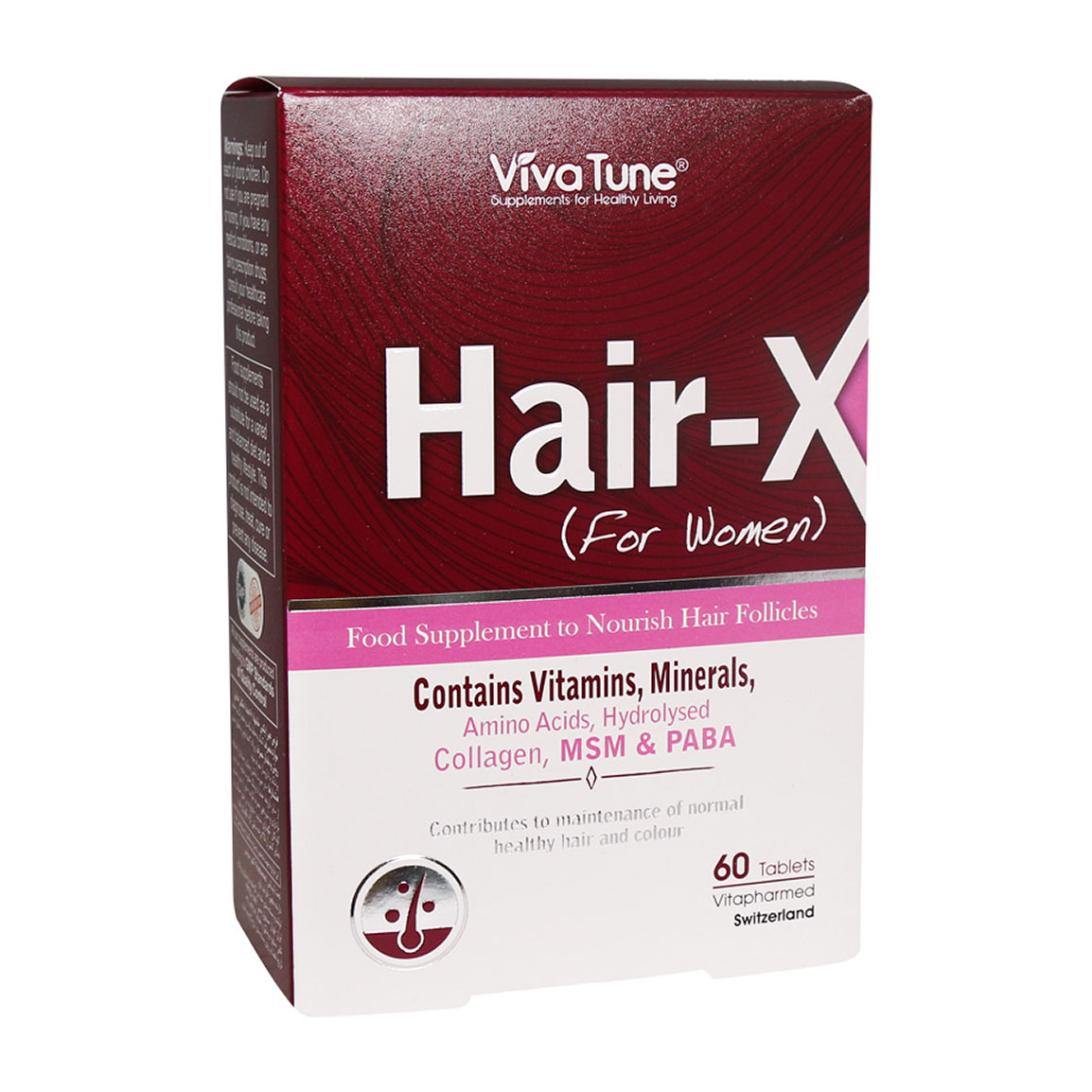 قرص هیر ایکس بانوان بسته  60 عددی Vivatune Hair X 60 Tablets For Women