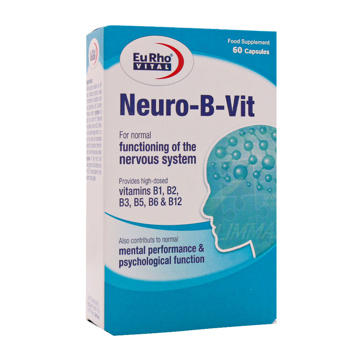 کپسول نورو بی ویت بسته 60 عددی Eurhovital Neuro B Vit 60 Caps