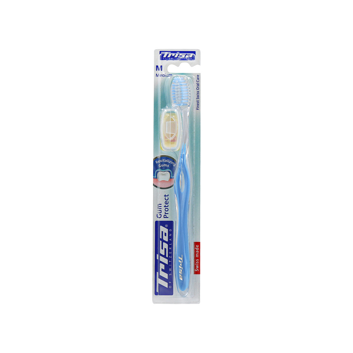 مسواک مدل Gum Protect با برس متوسط Trisa Gum Protect Toothbrush Medium with Cap