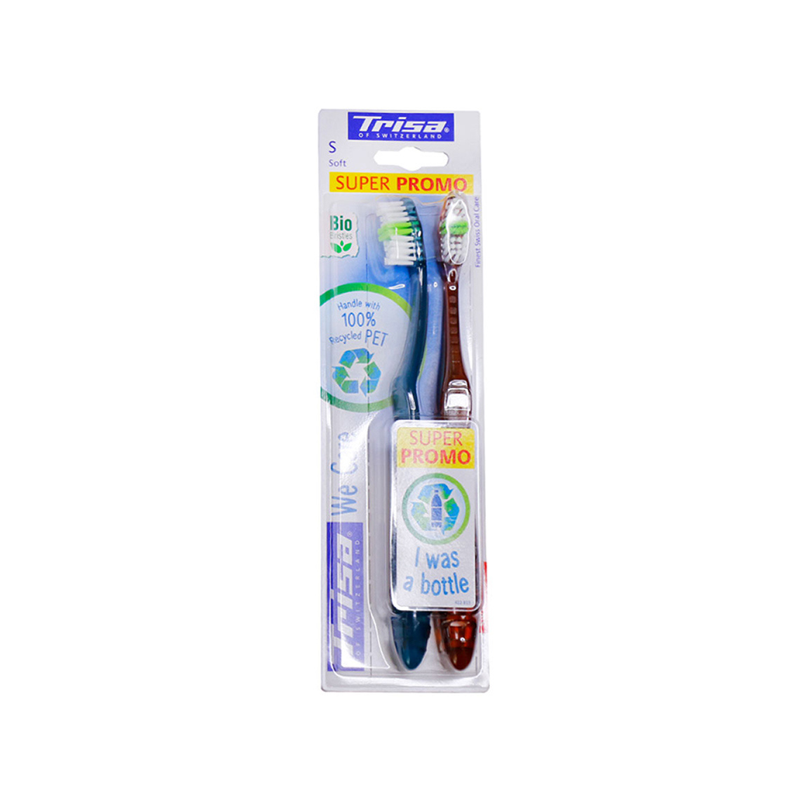 مسواک مدل V-Care با برس نرم بسته 2 عددی Trisa V Care Toothbrush Soft Pack of 2