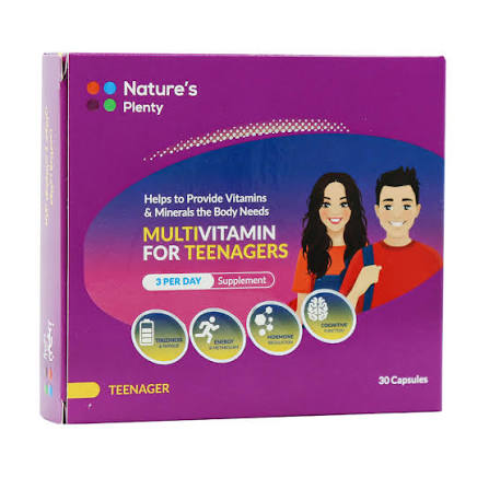 نیچرز پلنتی مولتی ویتامین تینیجر Natures plenty multivitamin for teenagers