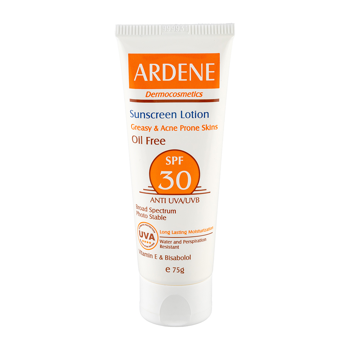لوسیون ضد آفتاب اس پی اف 30 فاقد چربی 75 گرم ardene spf 30 oil free sunscreen lotion