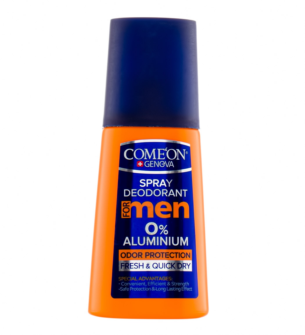 اسپری دئودورانت مردانه فاقد آلومینیوم 125میل Comeon Deodorant Spray Aluminum For Men 125ml