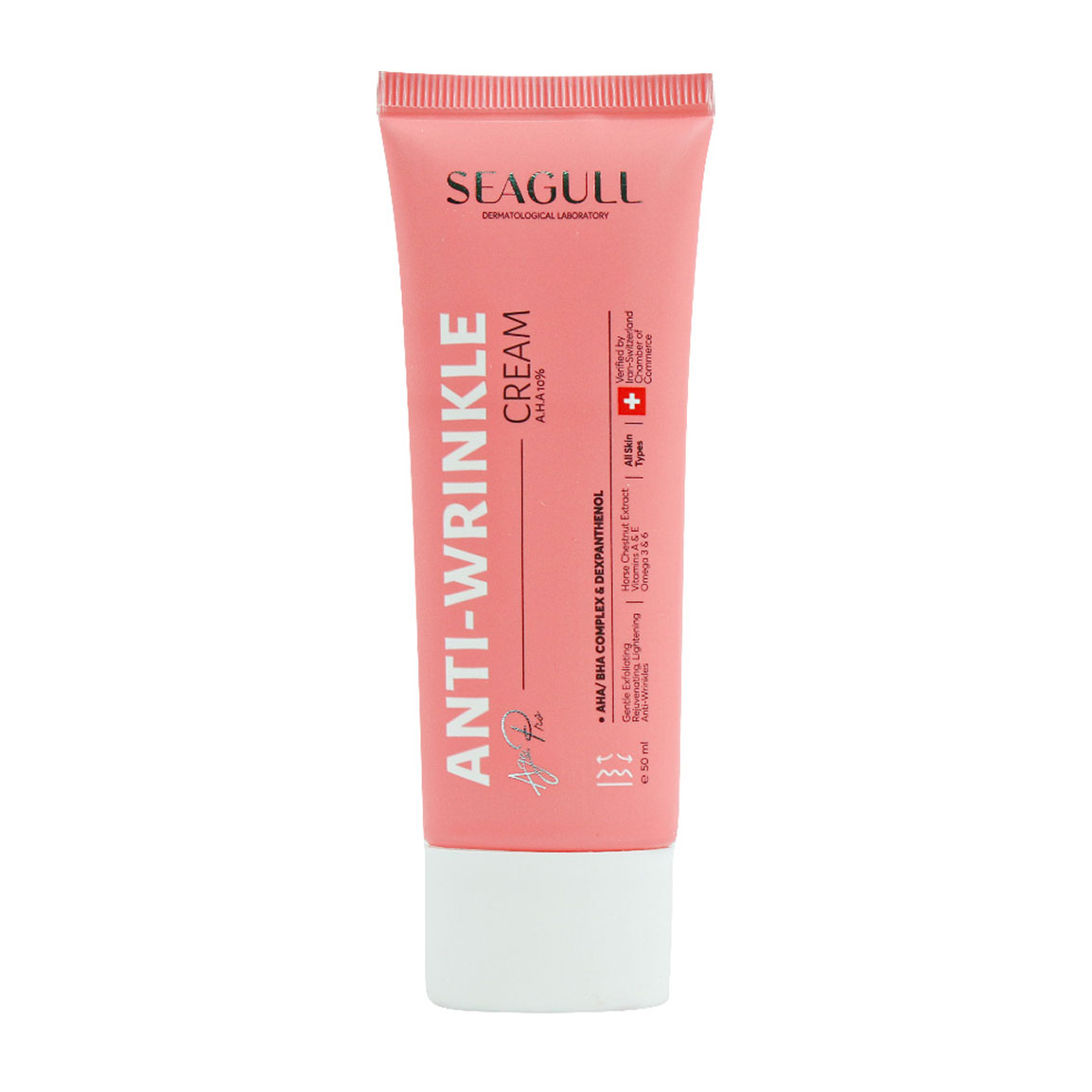 کرم ضد چروک و لایه بردار 10 درصد Seagull Anti Wrinkle Cream A H A 10