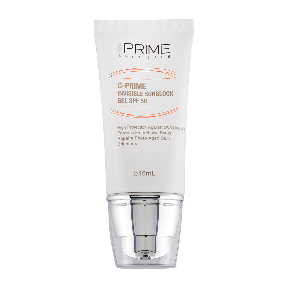 ژل ضد آفتاب حاوی ویتامین سی Prime C Prime Invisible SPF50 Sunblock Gel