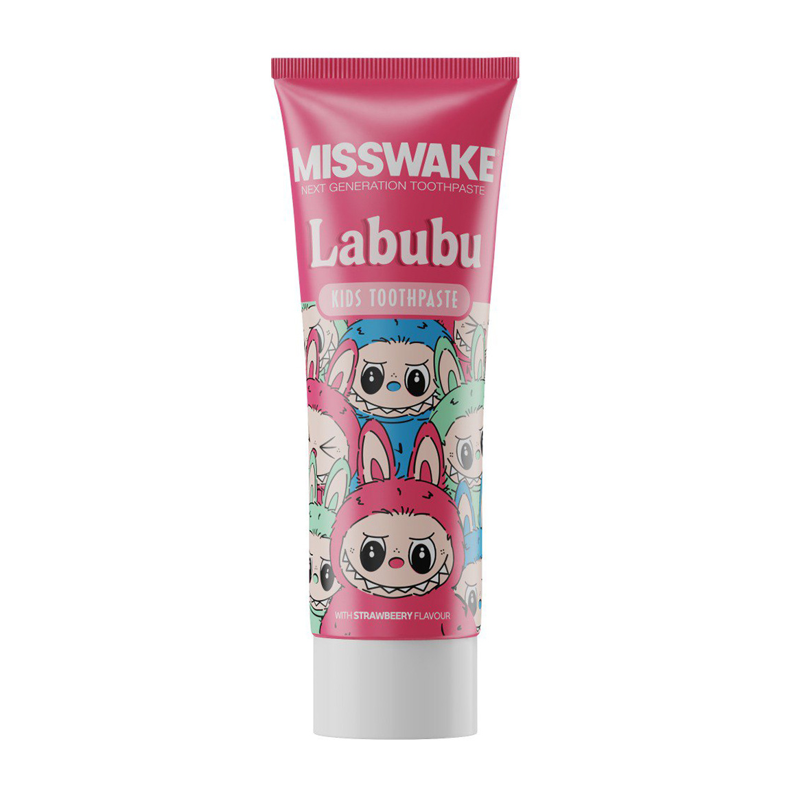 خمیردندان کودک مدل لبوبو دخترانه حجم 50 میلی لیتر Misswake labubu Kids Toothpaste 50 ml