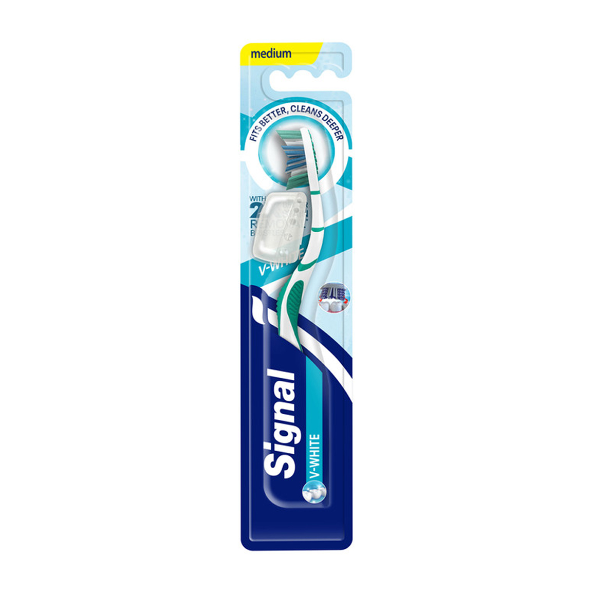 مسواک مدل V-White با برس متوسط Signal V White Toothbrush