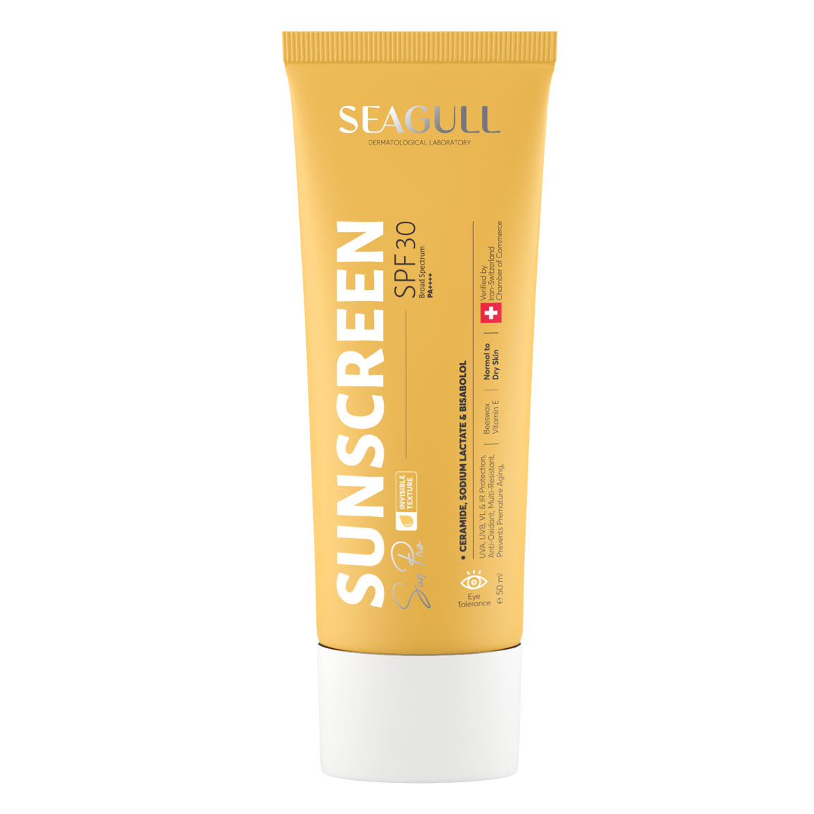کرم ضد آفتاب مرطوب کننده دارای SPF30 حجم 50 میلی لیتر Seagull Sunscreen Moisturizing Cream SPF30 50 ml