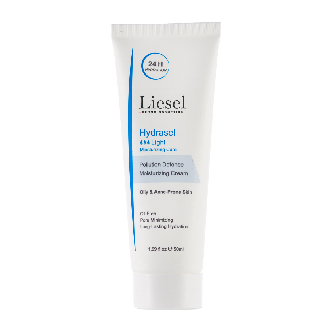 کرم آبرسان هیدراسل لایت مناسب پوست های چرب و مستعد آکنه 50میل Liesel Hydrasel Light Moisturizing Cream 50ml