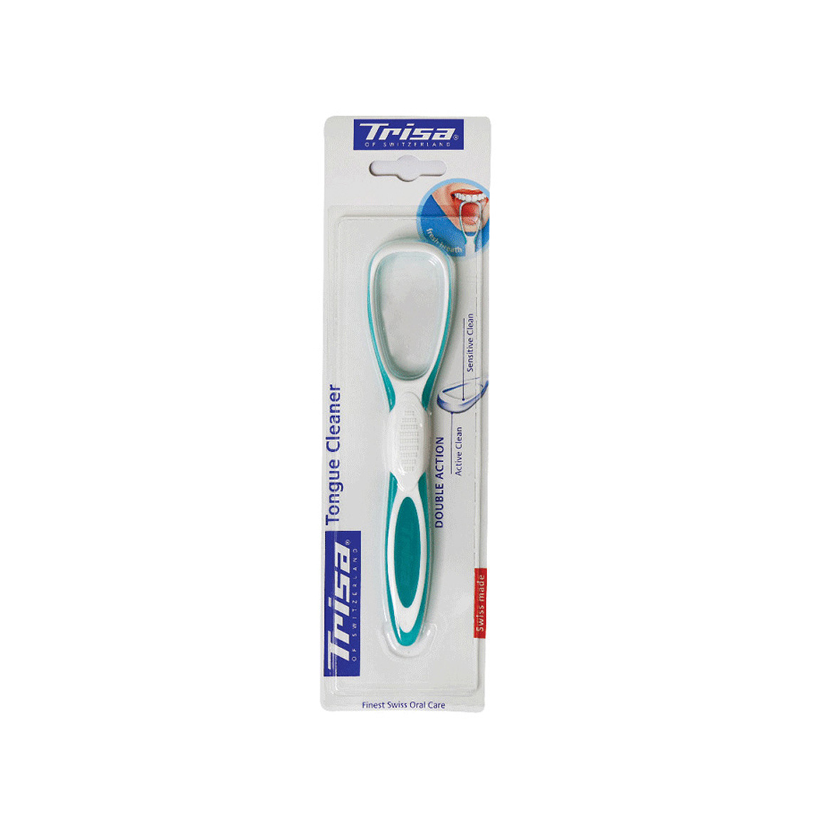 زبان پاک کن دو کاره Trisa Dual Action Tongue Cleaner