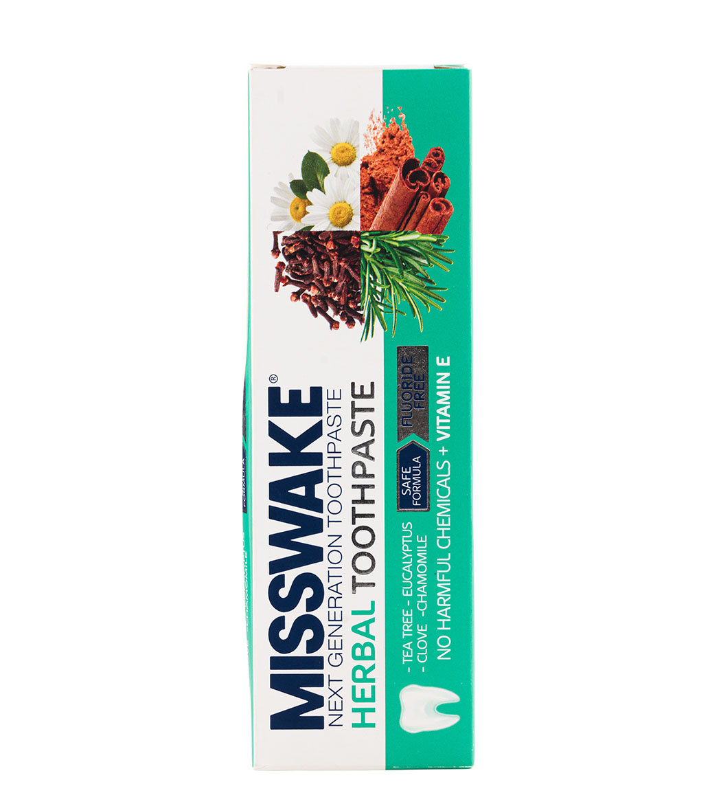 خمیر دندان گیاهی حاوی عصاره میخک و روغن درخت چای 75 میلی لیتر Misswake Clove And Tea Tree Herbal Toohthpaste 75 ml