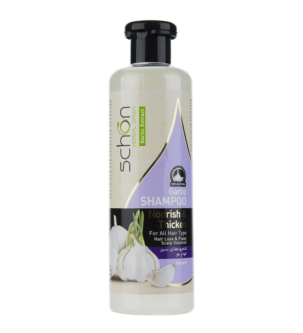 شامپو تقویت کننده با عصاره سیر 300میل Schon Garlic Shampoo 300ml