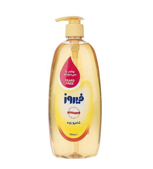 شامپو نرم کننده طلایی 750میل Firooz Golden Baby Hair Shampoo 750ml