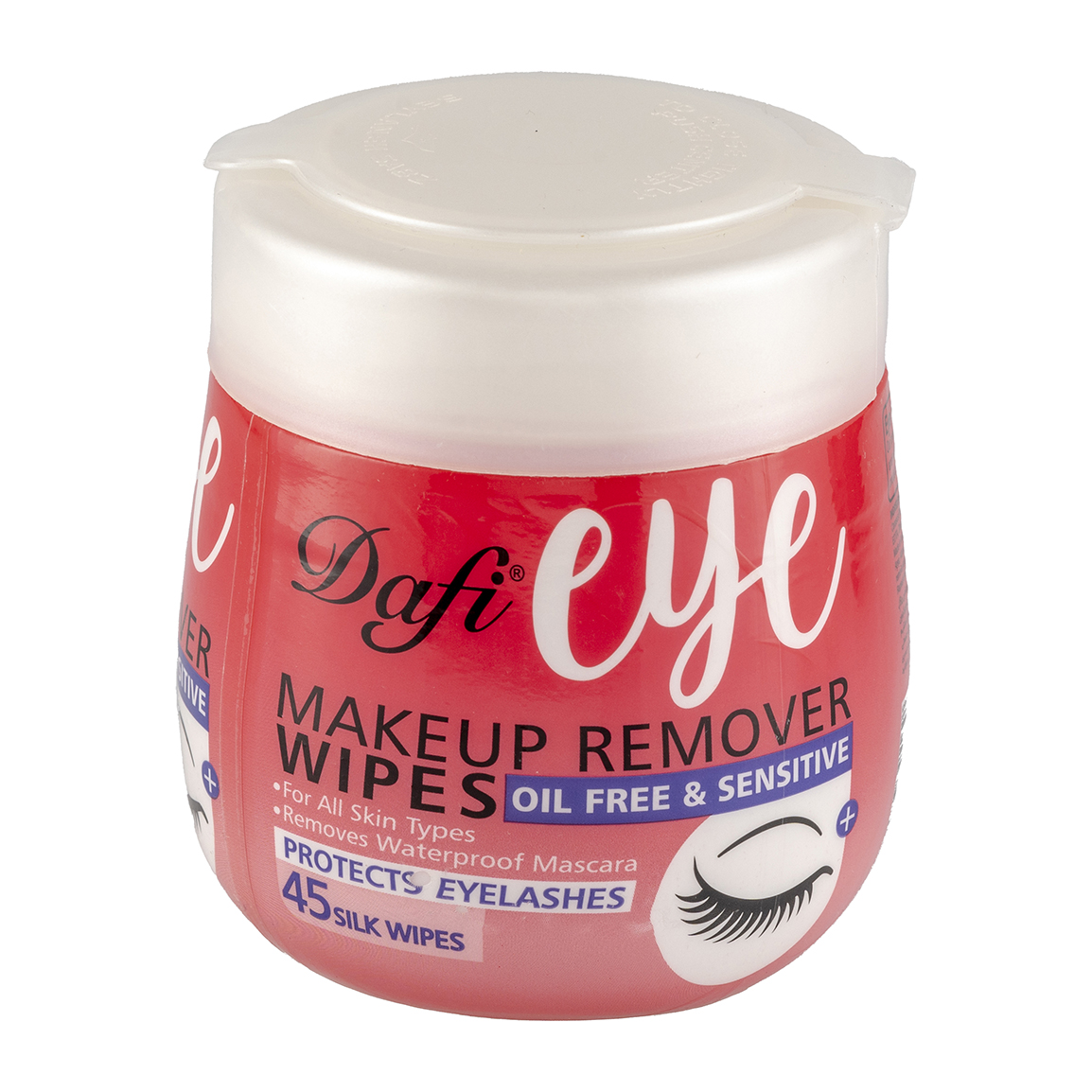 دستمال مرطوب پاک کننده آرایش چشم بسته 45 عددی Dafi Eye Sensitive Makeup Remover Wipes 45pcs