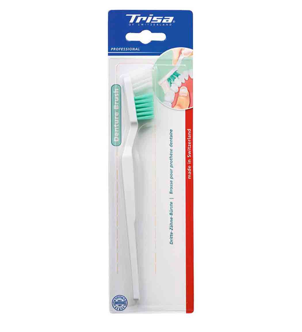 مسواک دنشور براش مخصوص دندان مصنوعی Trisa Toothbrush Denture Brush