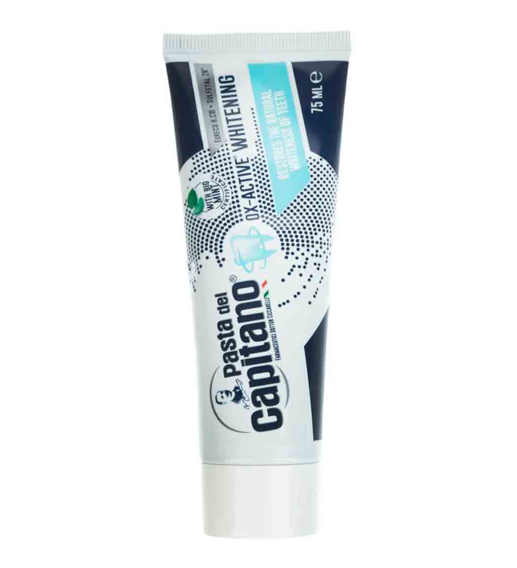 خمیردندان سفید کننده 75میل Pasta Del Capitano Toothpaste OX Active Whitening 75ml