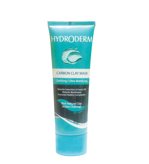 ماسک صورت رسی پاک کننده قوی کربن 100 میل Hydroderm Carbon Clay Mask 100ml