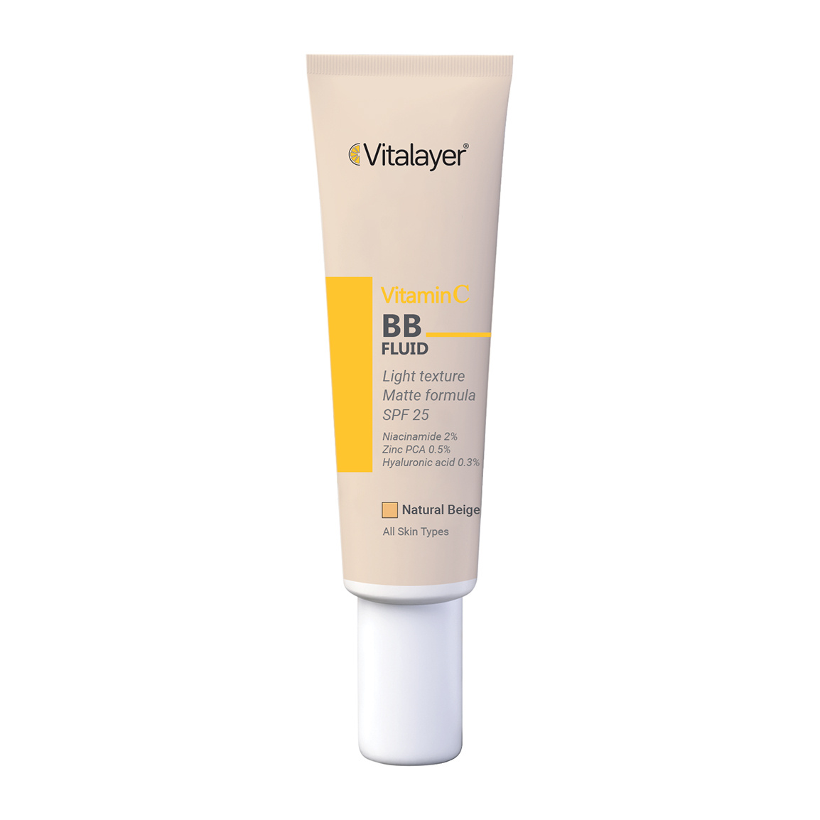 بی بی کرم فلوئید با SPF25 دارای ویتامین C حجم 30 میلی لیتر Vitalayer Fluid BB Cream 30 ml