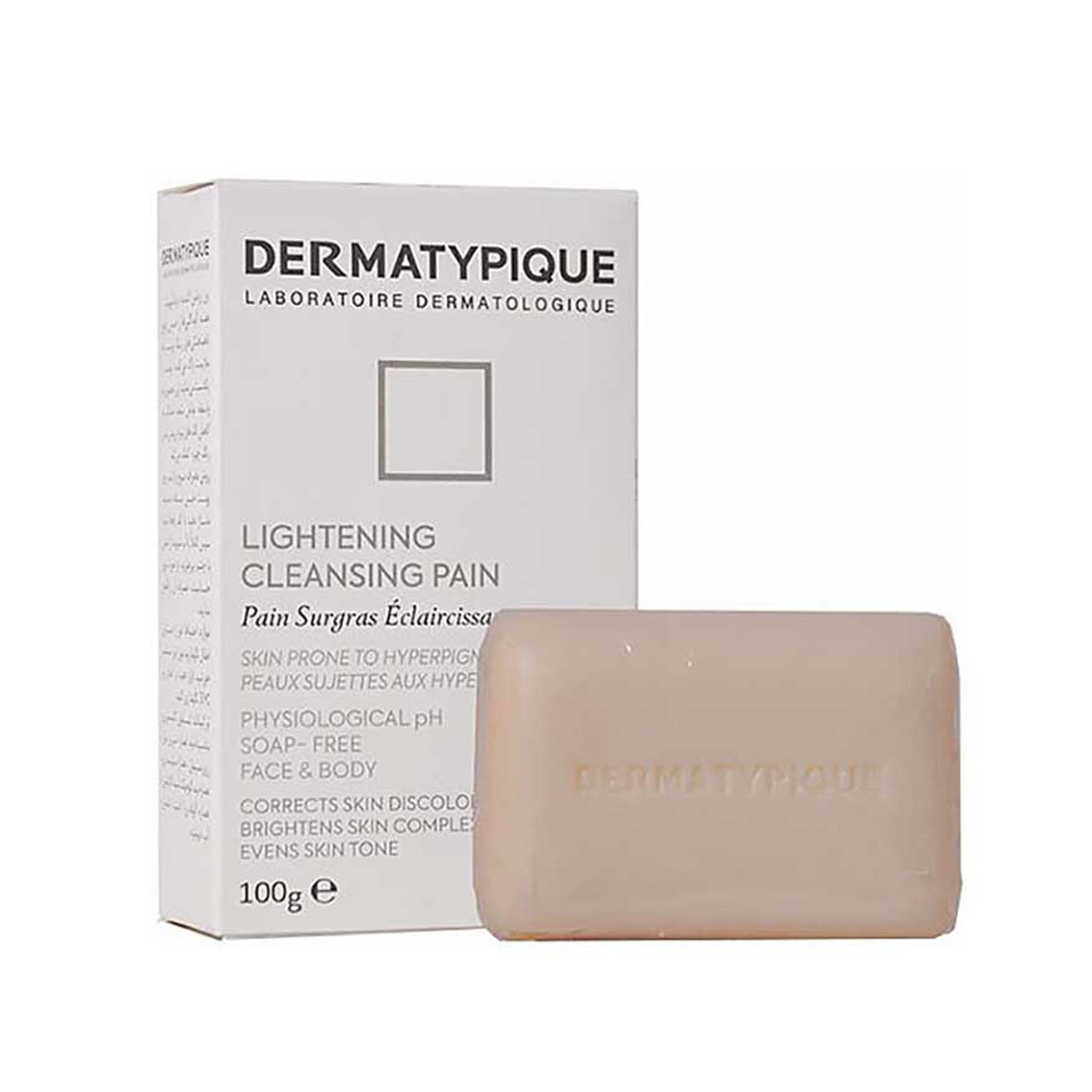 پن روشن کننده مناسب پوست مستعد پیگمنت 100گرم Dermatypique Lightening Cleansing Pain For Skin Prone To Hyperpigmentation 100g