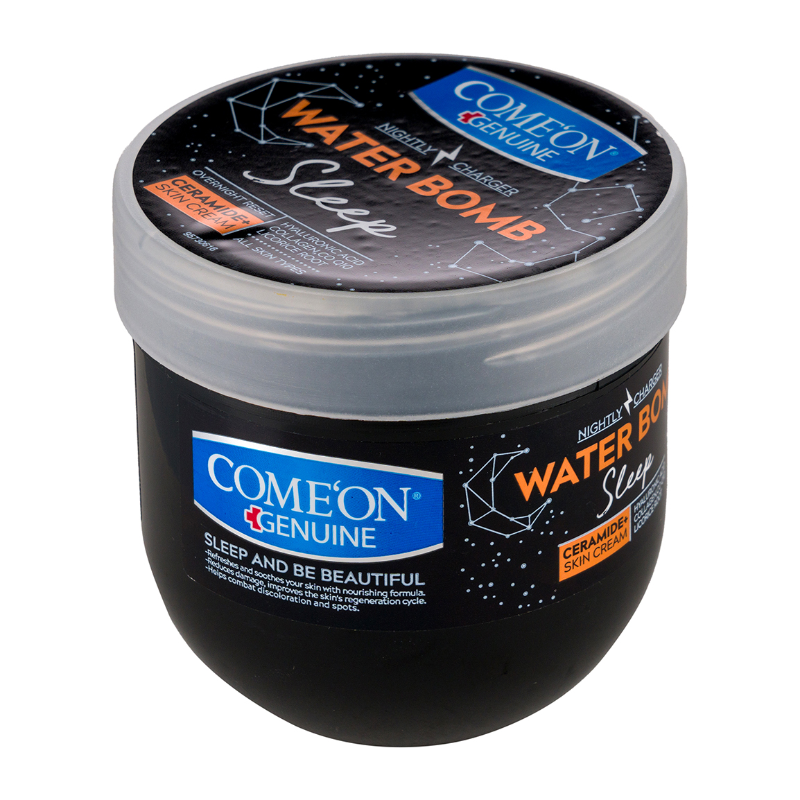 کرم آبرسان شب حاوی کلاژن ساز حجم 200 میل Comeon Water Bomb Nightly cCharger 200 ml