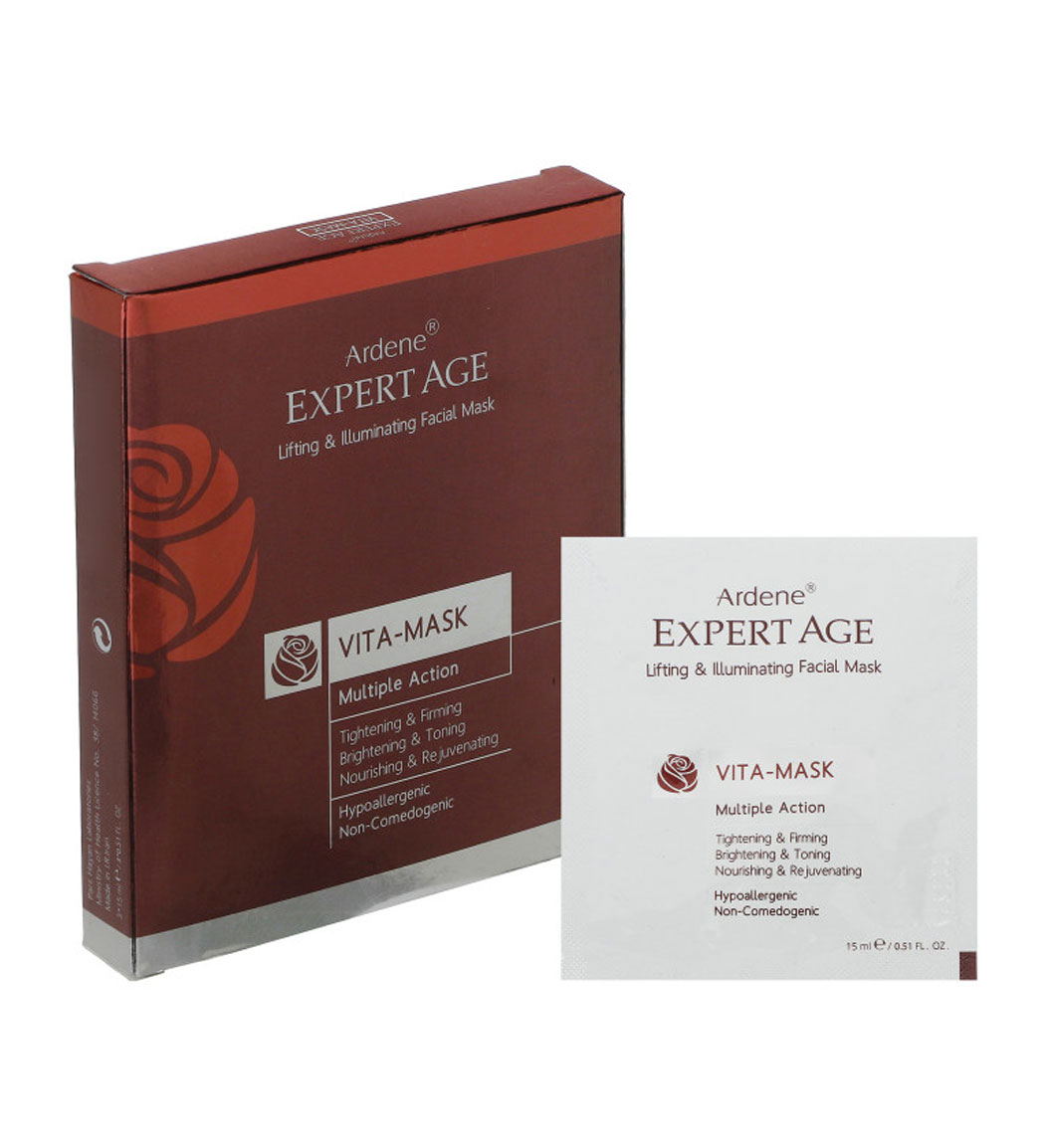 ماسک سفت و شفاف کننده صورت و گردن اکسپرتیج 45 میلی لیتر ardene expert age lifting facial mask