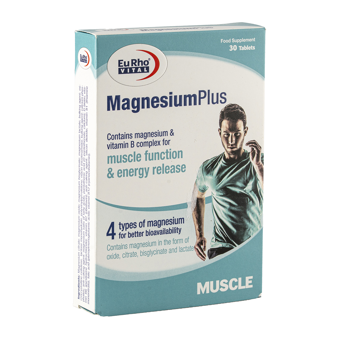 قرص منیزیم پلاس بسته 30 عدد Eurho vital Magnesium Plus 30 Tabs
