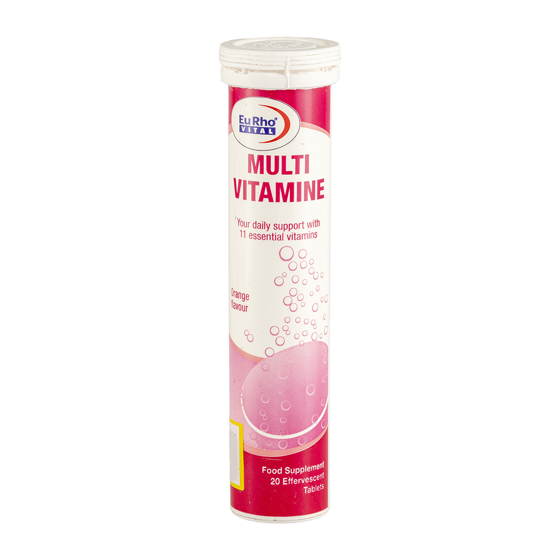 قرص جوشان مولتی ویتامین بسته 20 عددی Eurho Vital Multi Vitamin 20 Effervescent Tabs