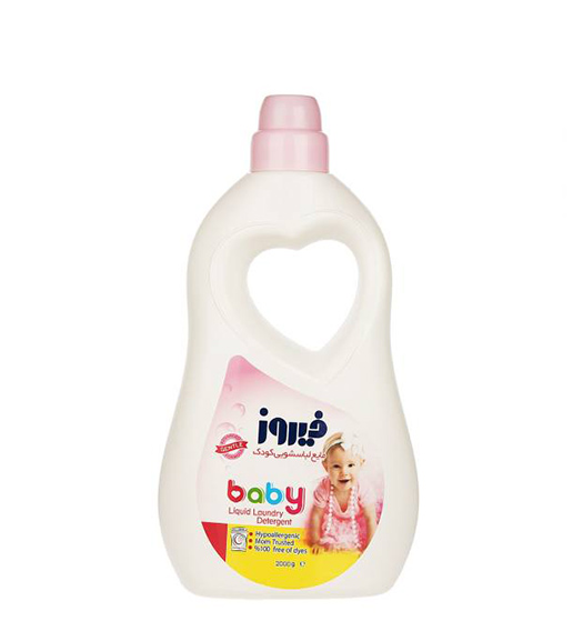 مایع لباس شویی کودک صورتی 2000گرم Firooz Pink Liquid Detergent For Baby 2000g