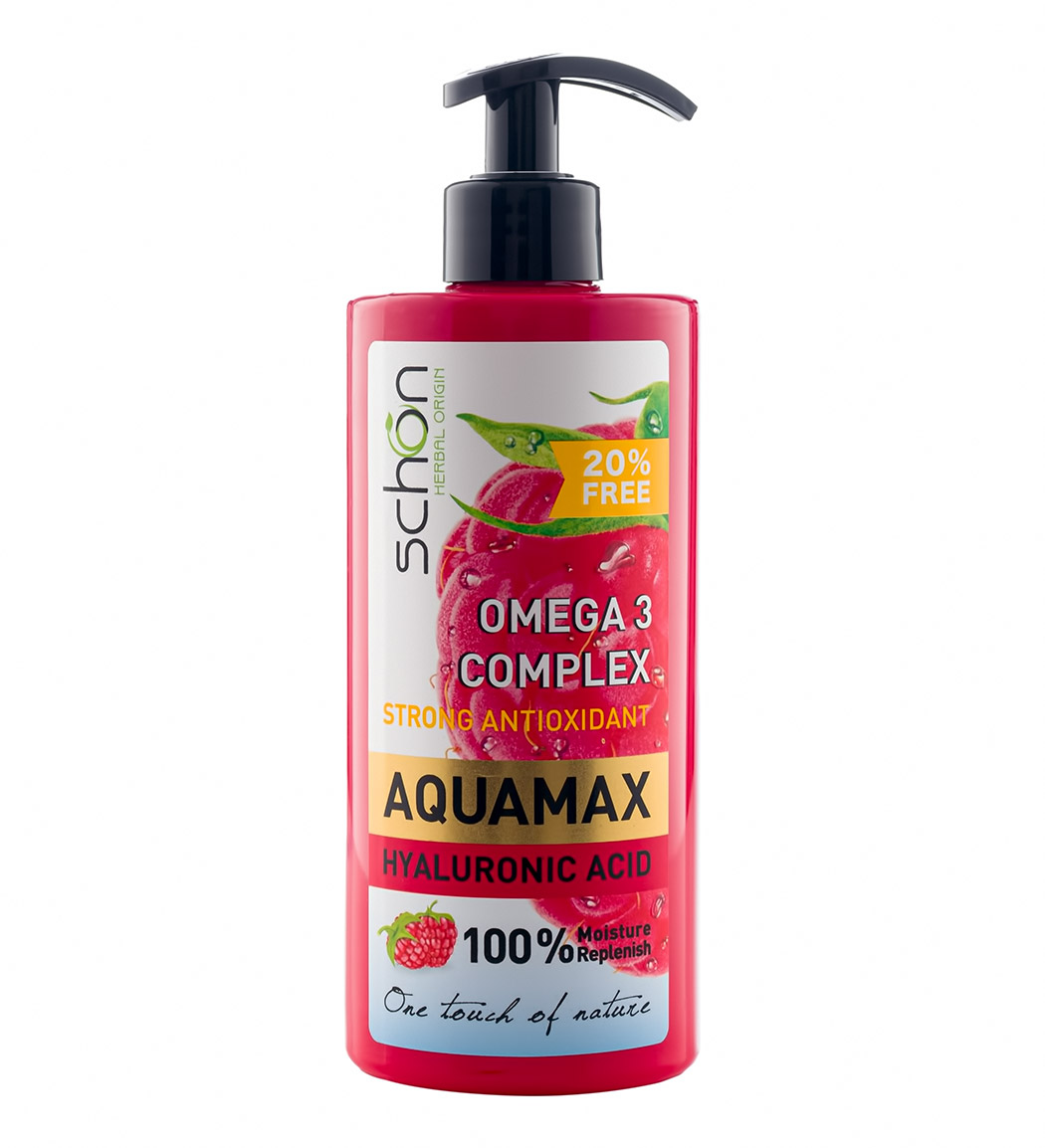 کرم آبرسان آکوامکس امگا 3 حجم 500میل Schon Aquamax Omega3 Moisturizing Cream 500ml