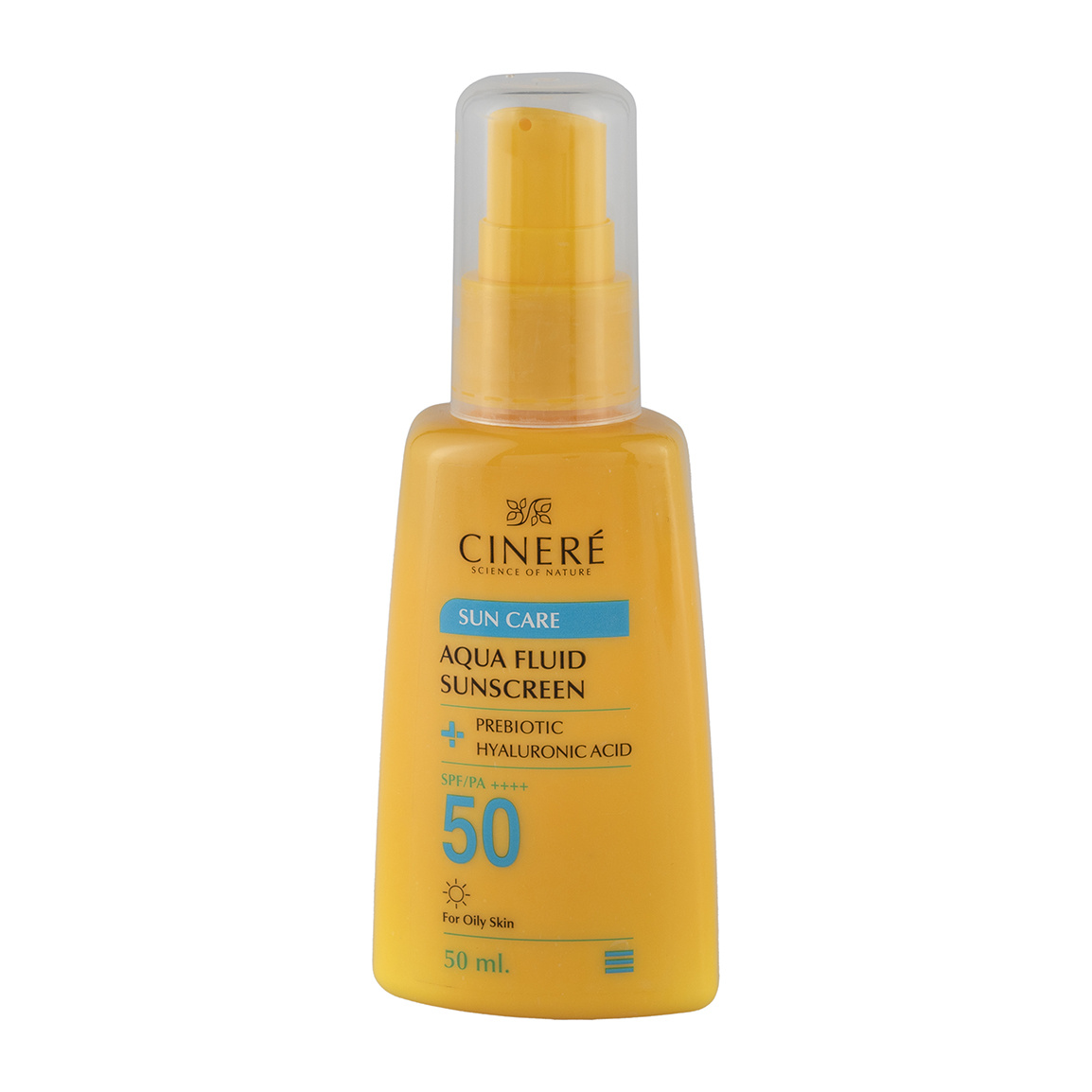 کرم ضد آفتاب فلویید بی رنگ با SPF 50 حجم 50 میلی لیتر Cinere SPF 50 Aqua Fluid Sunscreen 50 ml