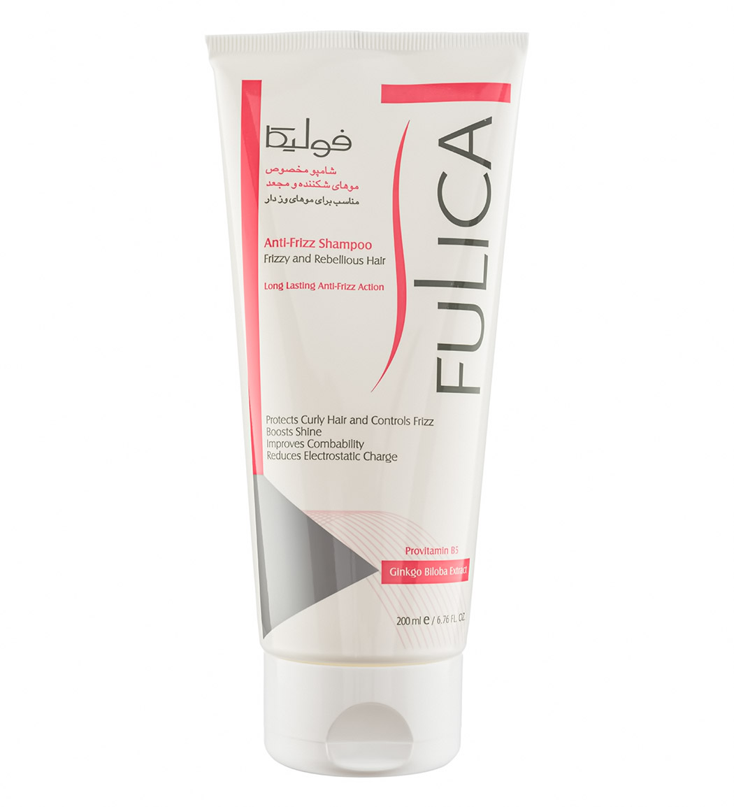شامپو مخصوص موهای شکننده و مجعد 200میل fulica anti frizz shampoo