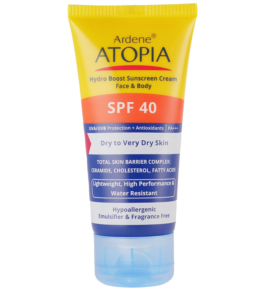 ضد آفتاب SPF40 پوست خشک مدل Dry Relief اتوپیا Ardene Atopia Hydro Boost Spf40 Sunscreen Cream For Dry To Very Dry Skin 50ml