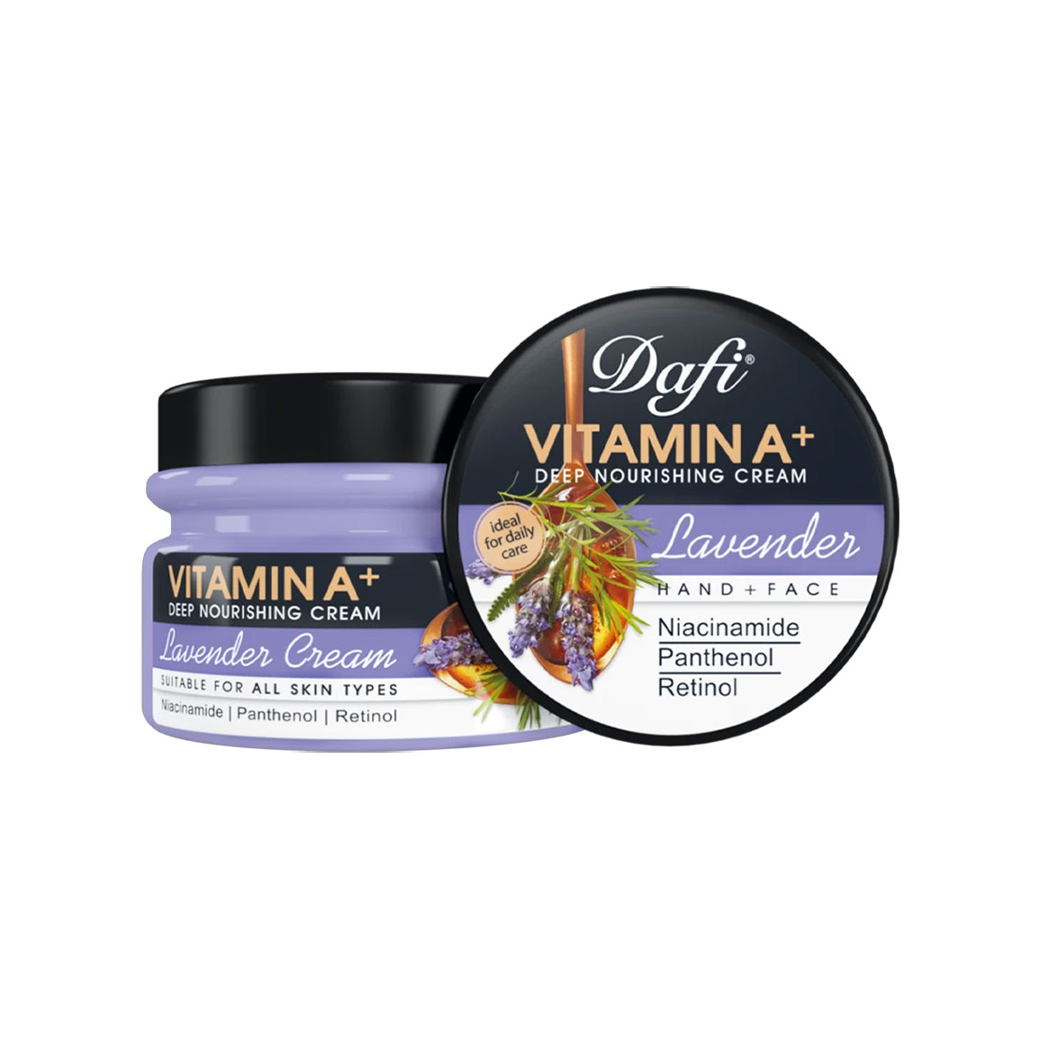 کرم مرطوب کننده کاسه ای لوندر حجم 270 میلی لیتر Dafi Lavender Hydration Cream 270ml