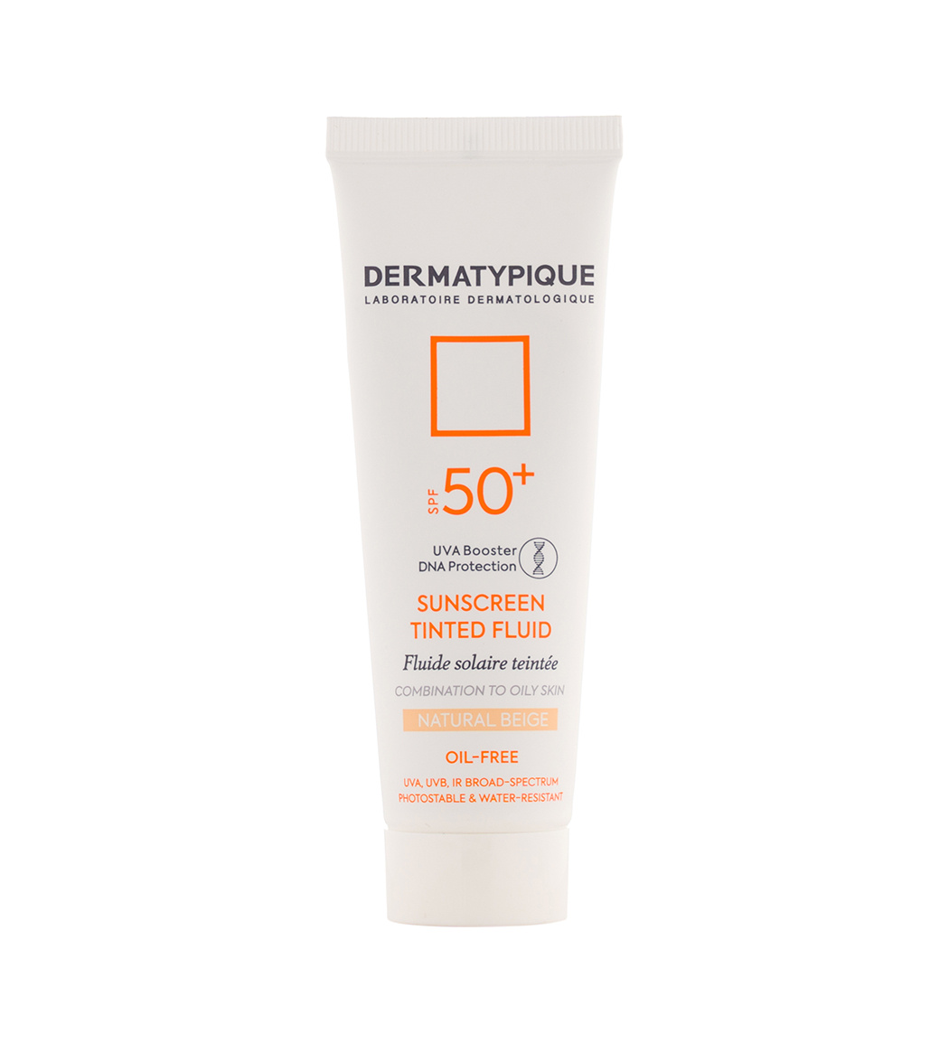 فلوئید ضد آفتاب رنگی پوست چرب اس پی اف 50 Dermatypique Tined Sunscreen Cream For Oily Skins Spf50