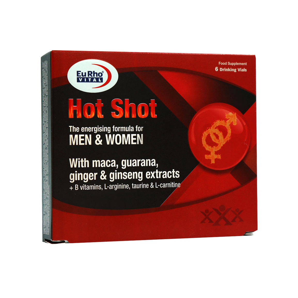 ویال خوراکی هات شات  با طعم پرتقال بسته 6 عددی Euro Vital Hot Shot 6 Vials