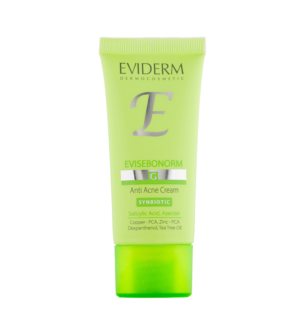 کرم مناسب پوست چرب حجم 40 میل Eviderm Pimples Cream For Oily Skin 40 ml