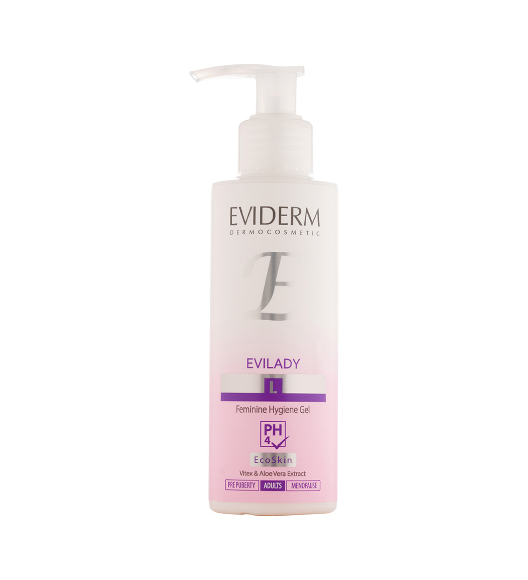 ژل بهداشتی روشن کننده مناسب برای بانوان حجم 150 میل Eviderm Whitening Feminine Gel 150 ml