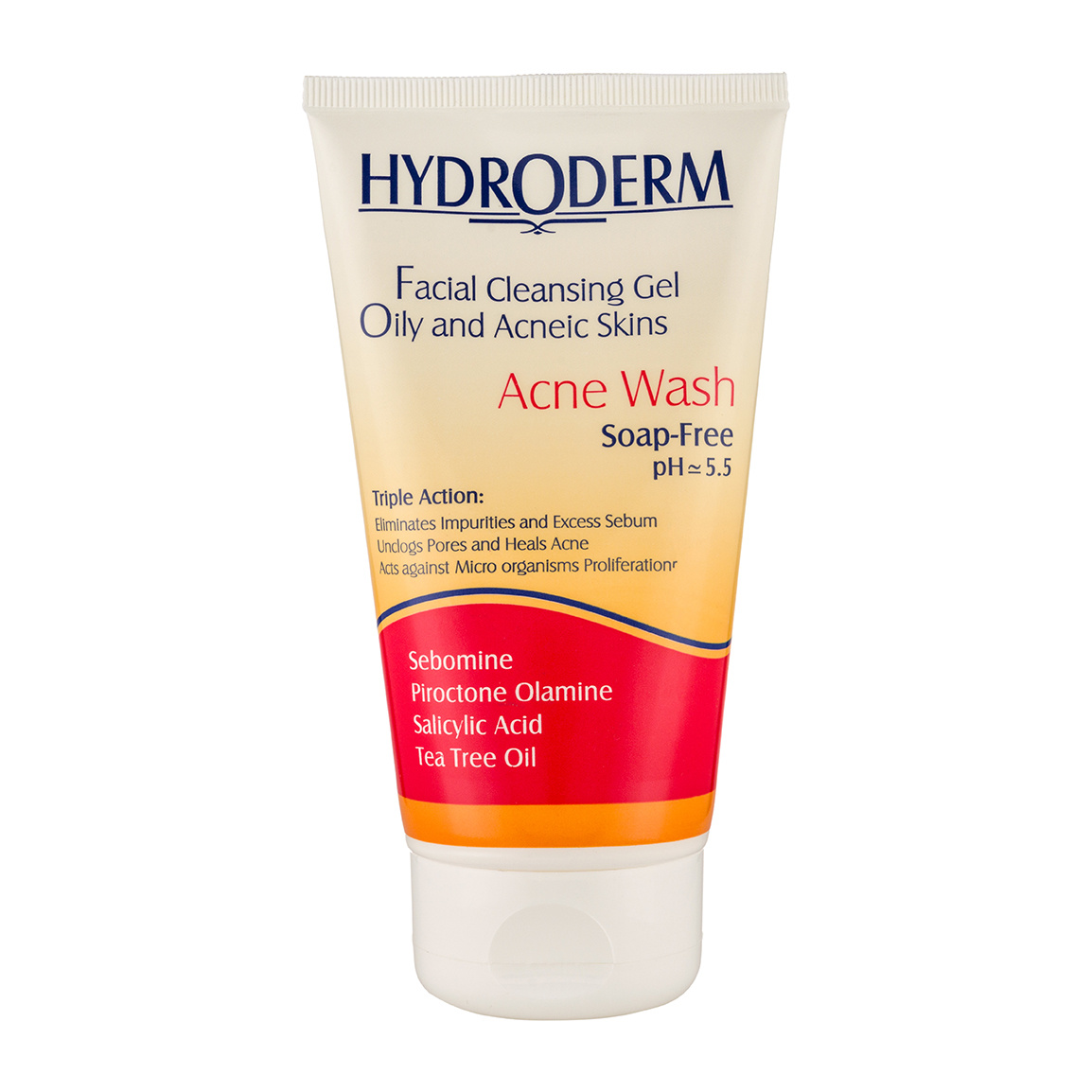 ژل شستشوی صورت مدل Acne Wash مناسب پوست چرب حجم 150 میلی لیتر Hydroderm Oily Skin Wash skin Gel 150ml