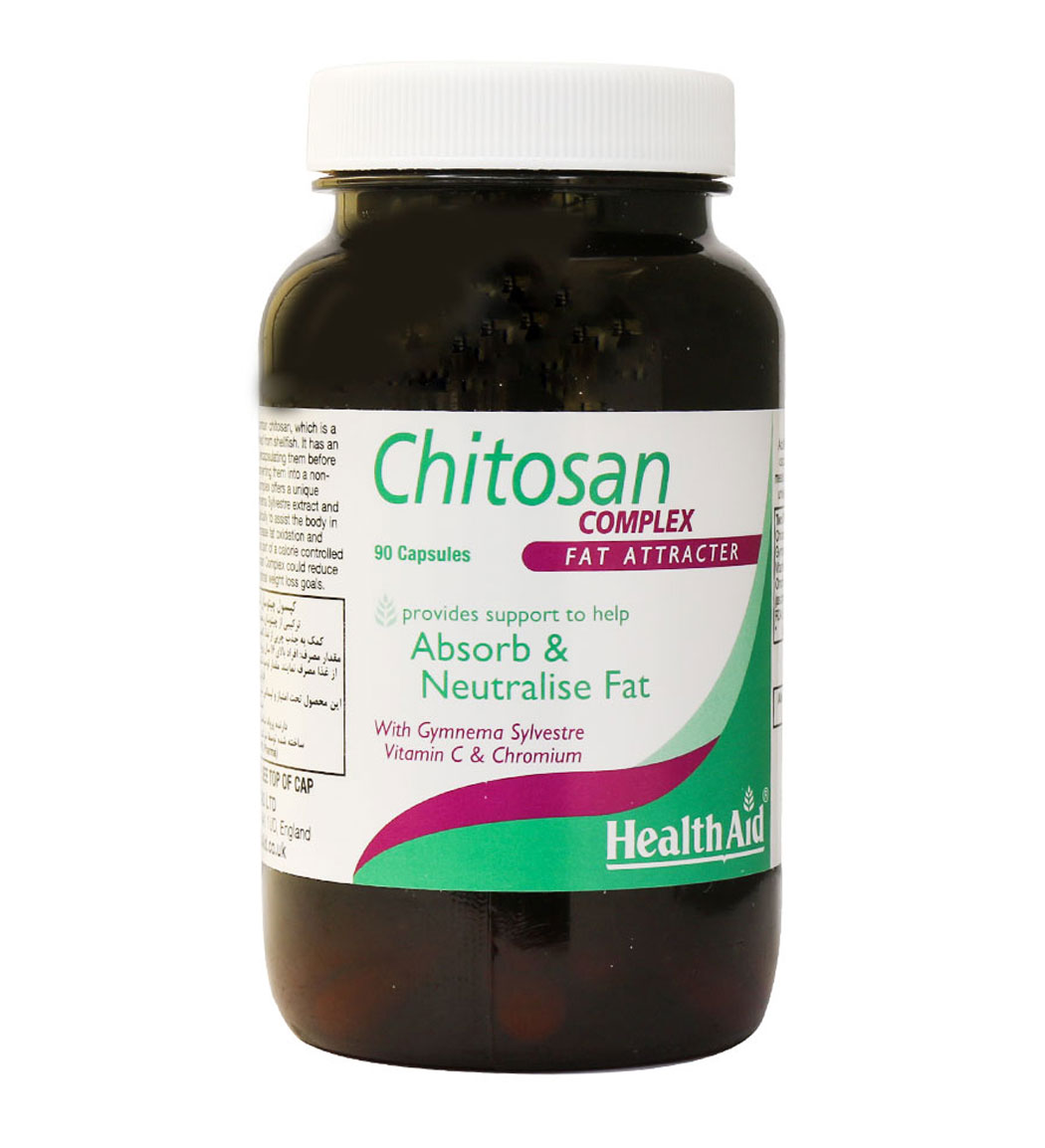 کپسول لاغری Chitosan Complex بسته 90 عددی Health Aid Chitosan Complex 90 Capsules