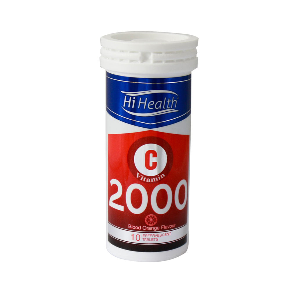 قرص جوشان ویتامین C 2000 بسته 10 عددی Hi Health Vitamin C 2000 Mg 10 Effervescent Tablets