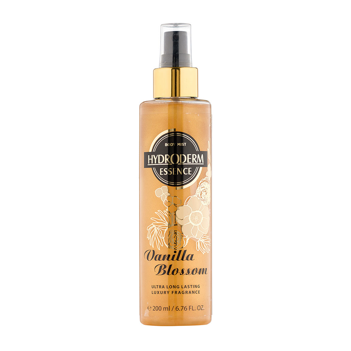 بادی اسپلش زنانه Vanilla Blossom حجم 200 میل Hydroderm Body Splash Vanilla Blossom For Women 200ml