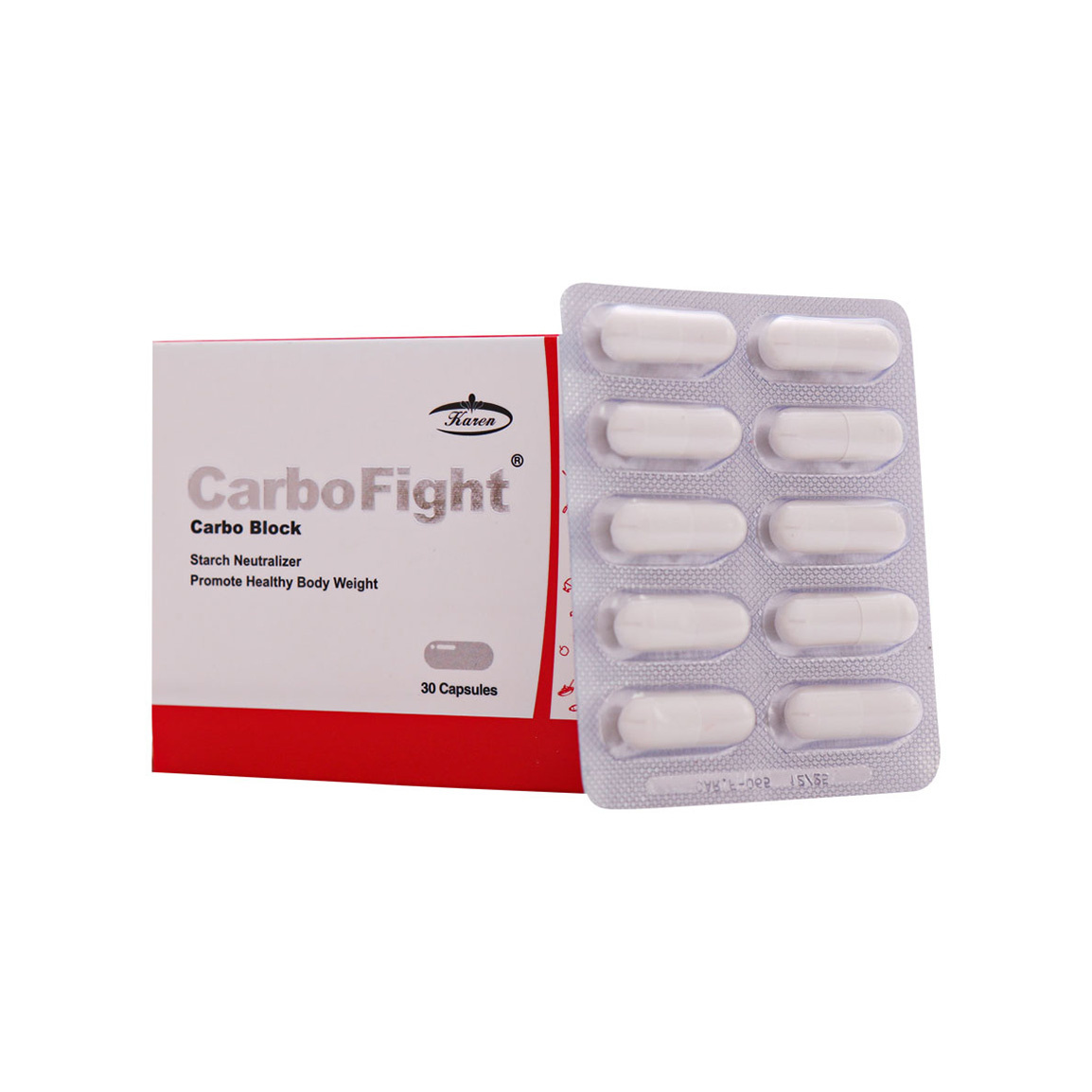 کپسول کربوفایت بسته 30 عددی Karen Carbo Fight 30 Capsules