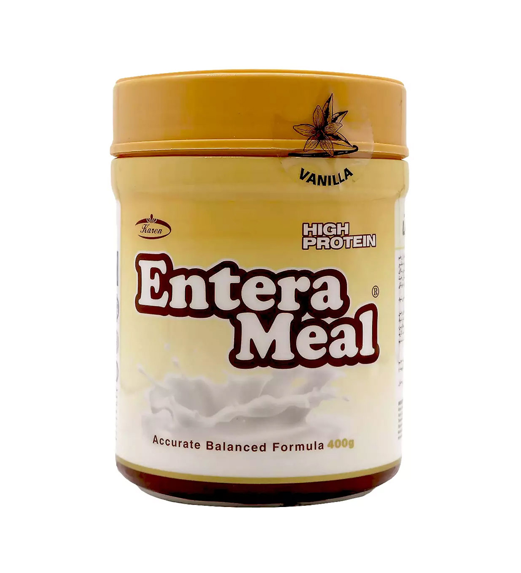 پودر پروتئین Entera Meal با طعم وانیل وزن 320 گرم Karen High Protein Entra Meal Vanila 320g