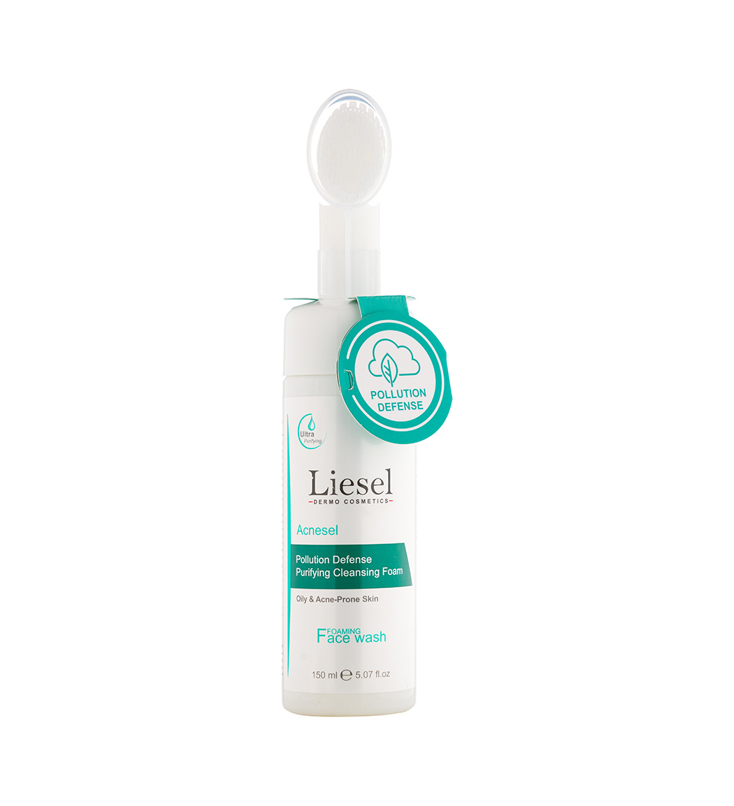 فوم شستشوی صورت مناسب پوست چرب حجم 150 میلی لیتر Liesel Acnesel Purifying Cleansing Foaming Face Wash 150 ml